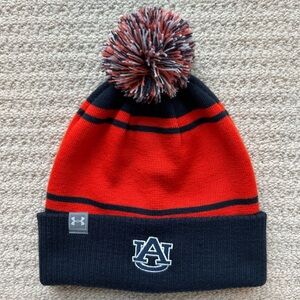Under Armour Auburn University Pom Pom Beanie